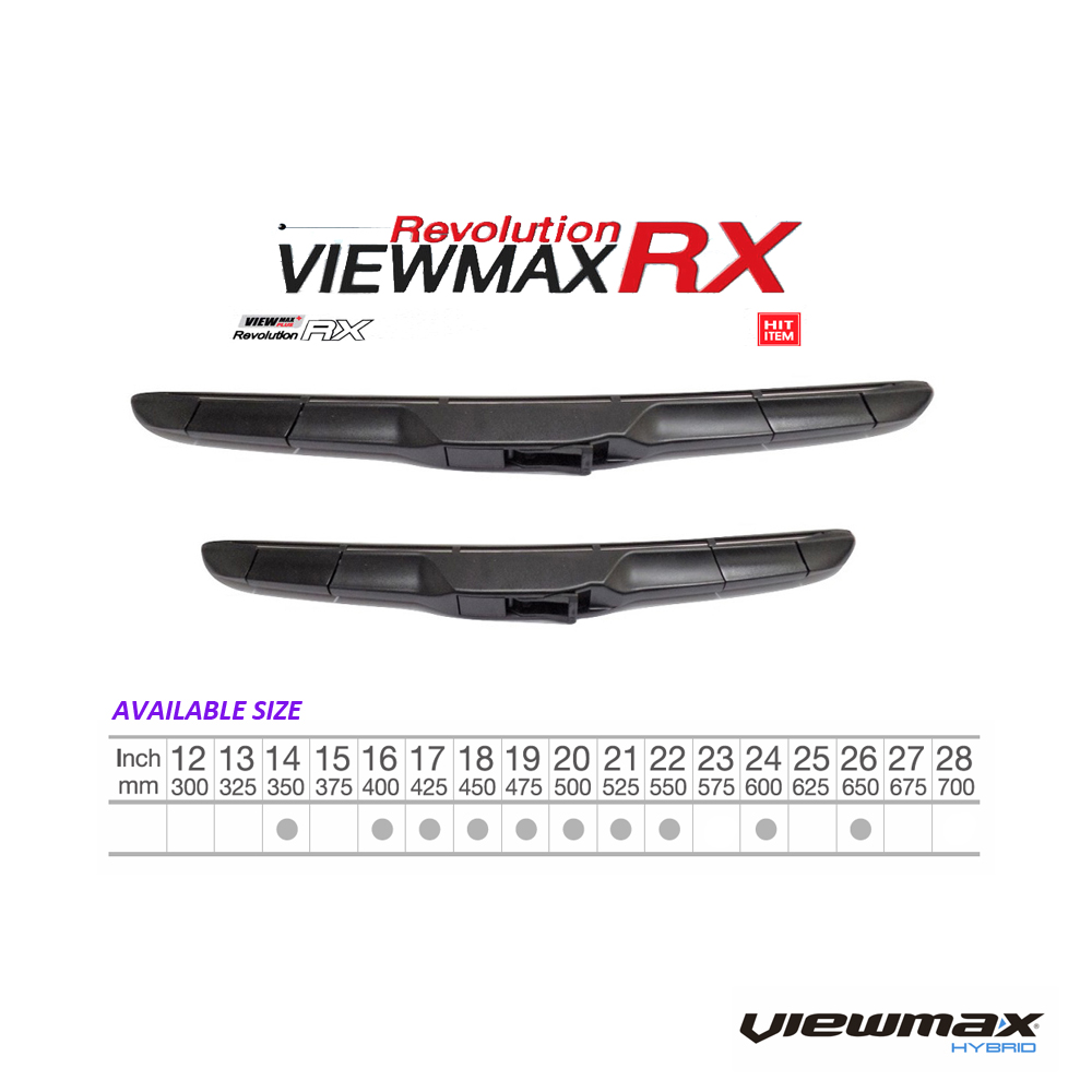 Toyota Altis (E170) 2013-Present CAP ViewMax Revolution RX Hybrid Windshield Wiper Blades 16